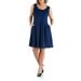 24seven Comfort Apparel Plus Size Sleeveless Dress with Pockets