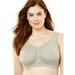 Comfort Choice Women's Plus Size Wireless Ruched Bra