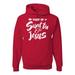 Raised on Sweet Tea and Jesus Humor Southern Mens Inspirational/Christian Hooded Sweatshirt Graphic Hoodie, Red, X-Large