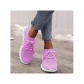 LUXUR - Mesh Sneakers Sports Casual Shoes Womens Lightweight Trainer