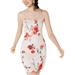 Sequin Hearts Womens Juniors Emma Sleeveless Floral Mini Dress
