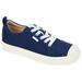 Brinley Co. Womens Comfort Foamâ„¢ Wide Width Lace-Up Sneakers