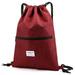 Andoer Gym Sack Drawstring Backpack Water-resistant Drawstring Bucket Bag Light Sack for Adults and Teenagers Kids