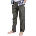 Men Cargo Pants Trousers Casual Long Pants Multi-Function Pocket Cargo Pants Cotton Cargo Pants Straight Leg Cargo Pant Hiking Outdoor Pants, 3 Colors
