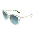 sunglasses kate spade jazzlyn/s 0ky2 blue gold / go gray azure silver lens