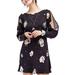 Free People Womens Sunshadows Split-Sleeve Mini Dress