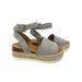 Womens Summer Open Toe Sandals Ladies Casual Ankle Strap Platform Shoes