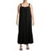 Terra & Sky Women's Plus Size Sleeveless Tiered Maxi Dress