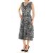 Betsy & Adam Women's Embroidered A-line Dress