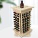 Red Barrel Studio® Wood Rotating Essential 104 Jar Spice Rack Wood in Brown | 15.74 H x 9.44 W x 9.44 D in | Wayfair