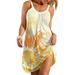 Niuer Plus Size Boho Short Dress for Women Casual Party Holiday Beach Sundress