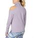 Calvin Klein Performance Women's Mock-Neck Cold-Shoulder Top (Purple, XS)