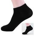 Cool Elastic Outdoor Bamboo Fiber Mens Sports Socks Loafer Liner Low Cut No Show Black Boat Socks