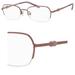 Saks Fifth Avenue Semi-Rimless Rectangular Lilac Eyeglasses