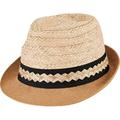 Men's San Diego Hat Company Cut & Sew Raffia & Jute Fedora PBF7351