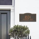 Whitehall Products Signature Series 2-Line Wall Address Plaque Metal in Brown | 12.9 H x 24.5 W x 9 D in | Wayfair 1767FP