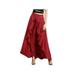 Ladies High Waist Chiffon Pleated Wide Leg Long Skirt Pants