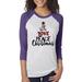 Christmas Joy Hope Peace Love Buffalo Plaid Women Graphic Tees 3/4 Raglan Sleeve