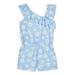 Star Ride Girls Asymmetrical Ruffle Shoulder Romper, Sizes 4-16