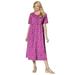 Woman Within Women's Plus Size Petite Button-Front Essential Dress