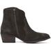 LONDON RAG Womens Leather Stack Heel Ankle Boots