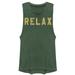 Junior's CHIN UP Relax Command Festival Muscle Graphic Tee