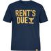 Under Armour Men's Project Rock Rents Due Short Sleeve T-Shirt, Academy Blue (408)/Noble, Small