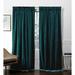 Rosdorf Park Donna Heavyweight Solid Room Darkening Pinch Pleat Curtain Panels Polyester in Green/Blue | 108 H in | Wayfair