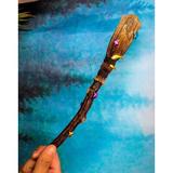 Trinx Ebros Hocus Pocus Stars & Moon Witch's Broom Magic Wand Cosplay Figurine Resin in Brown/Gray | 14 H x 1.5 W x 1.5 D in | Wayfair