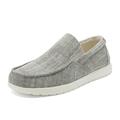 Bruno Marc Men's Comfort Canvas Slip on Casual Loafer Shoes Moccasin Walking Shoes SUNVENT-01 GREY Size 7