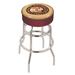 Holland Bar Stool Indian Motorcycle Swivel Counter & Bar Stool Upholstered/Metal in Gray | 25 H x 18 W x 18 D in | Wayfair L7C125Indn-HD