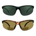 proSPORT BIFOCAL SunGlasses Readers for Men and Women. Brown and Grey Lens Comobo Reading Power 2.25