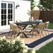 Beachcrest Home™ Kennell Outdoor Wicker Dining Set Metal/Wicker/Rattan in Black | 63.75 W x 37.5 D in | Wayfair 060125F11DDB46BFB46C7E8BD2C649F5