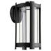 Latitude Run® Black 11" H Integrated LED Outdoor Wall Lantern Aluminum/Metal in Black/Gray | 14 H x 6.38 W x 7 D in | Wayfair