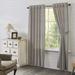 Rosalind Wheeler Tana 100% Cotton Striped Room Darkening Rod Pocket Curtain Panels Metal in Gray/Green/Blue | 84 H x 40 W in | Wayfair