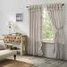 Gracie Oaks Anaeli Ruffled 100% Cotton Gingham Room Darkening Rod Pocket Curtain Panels Metal in Brown | 84 H in | Wayfair