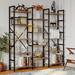 17 Stories Bookcases & Bookshelves Triple Wide 5 Tiers Industrial Bookshelf | 69.3 H x 69.3 W x 11.8 D in | Wayfair