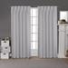 Ivy Bronx Sateen Solid Room Darkening Thermal Pinch Pleat Curtain Panels Sateen in Gray | 108 H in | Wayfair IVYB8482 40718278