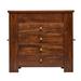 Gracie Oaks Henley Wooden Free Standing Jewelry Armoire Suede in Brown/Red | 11.5 H x 12.375 W x 6.75 D in | Wayfair