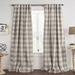 Gracie Oaks Eudell Plaid Blackout Thermal Single Curtain Panel Polyester/Linen in Gray | 95 H in | Wayfair A0144C4BD4A3403A97737507E6777887