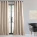 Latitude Run® Onecre Grommet Faux Silk Blackout Curtains for Bedroom & Living Room Large Window Single Panel Drapes Silk in White | 120 H in | Wayfair