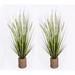 40" Artificial Onion Grass in Decorative Vase Plastic Laurel Foundry Modern Farmhouse® | 40 H x 17 W x 17 D in | Wayfair