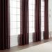 Red Barrel Studio® Moller Flax Textured Solid Semi-Sheer Rod Pocket Curtain Panels Polyester in Brown | 108 H in | Wayfair