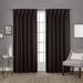 Ivy Bronx Sateen Solid Room Darkening Thermal Pinch Pleat Curtain Panels Sateen in Brown | 108 H in | Wayfair IVYB8482 40718282