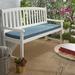 Breakwater Bay Outdoor Sunbrella Seat Cushion, Glass in Blue/Black | 2 H x 45 W x 17 D in | Wayfair DA0D26662F9444BE99114EBAFE183A5F