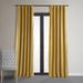 Gracie Oaks Olivia Signature Velvet Curtains, Blackout for Living Room Large Window Single Panel Velvet in Yellow | 96 H in | Wayfair