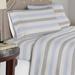 Highland Dunes Talbot Striped Sheet Set Flannel/Cotton | King | Wayfair FP175-K-SVN