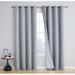 Brayden Studio® Alacam Siena Solid Max Blackout Thermal Grommet Curtain Panels Polyester in Gray | 84 H in | Wayfair