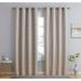 Rosdorf Park Grimsby Max Blackout Thermal Grommet Curtain Panels Polyester in White/Brown | 63 H in | Wayfair 096301236DC9407F8899C26522142AFA