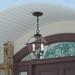 Alcott Hill® Boto Outdoor Hanging Lantern Brass/Glass/Metal in Brown | 14 H x 9 W x 9 D in | Wayfair C2B6FE268D3645DC92B9FCEF283D9E7E